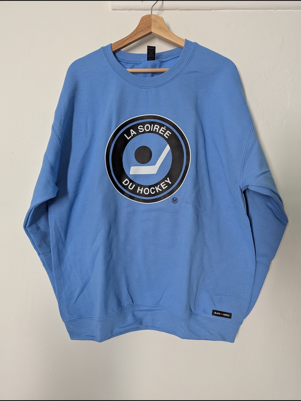 Light Blue Graphic Crewneck Sweatshirt